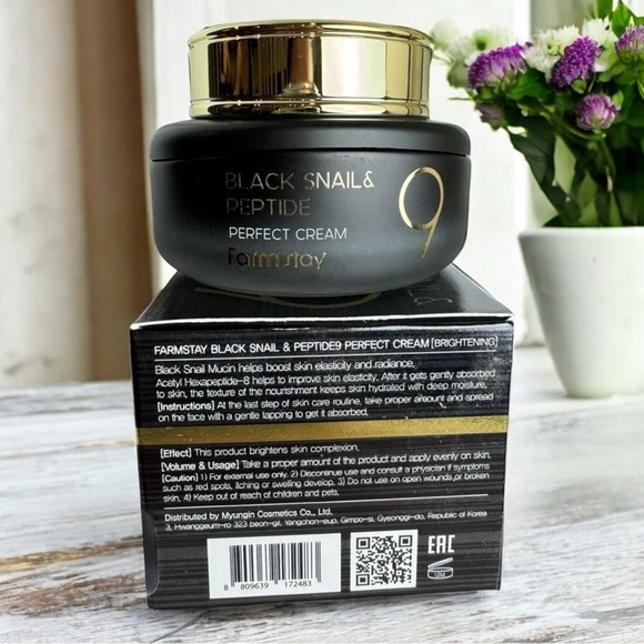 NWOT FARM STAY - BLACK SNAIL & PEPTIDE9 - PERFECT CREAM - Picture 4 of 4